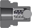 Dixon T3F3-SS 3/8" ENERPAC NIPPLE, 3/8" NPTF, 316 Body Material: 316 STAINLESS Body Size: 3/8"